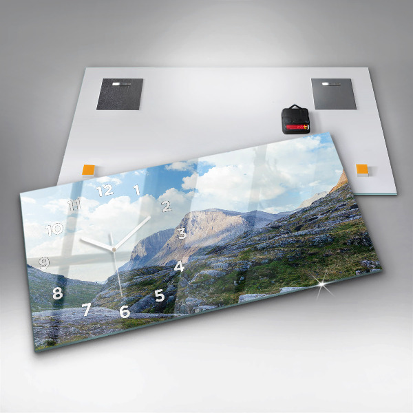 Horloge rectangulaire horizontale Paysage rocheux