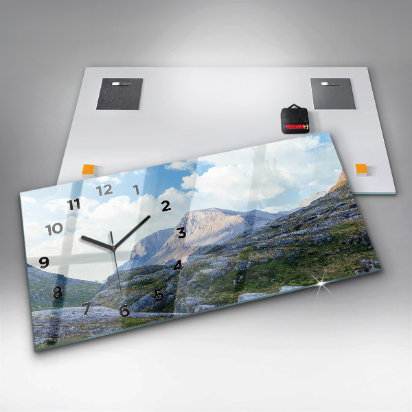 Horloge rectangulaire horizontale Paysage rocheux