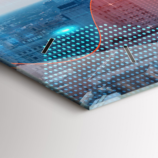 Horloge murale horizontale Gratte-ciels à Philadelphie