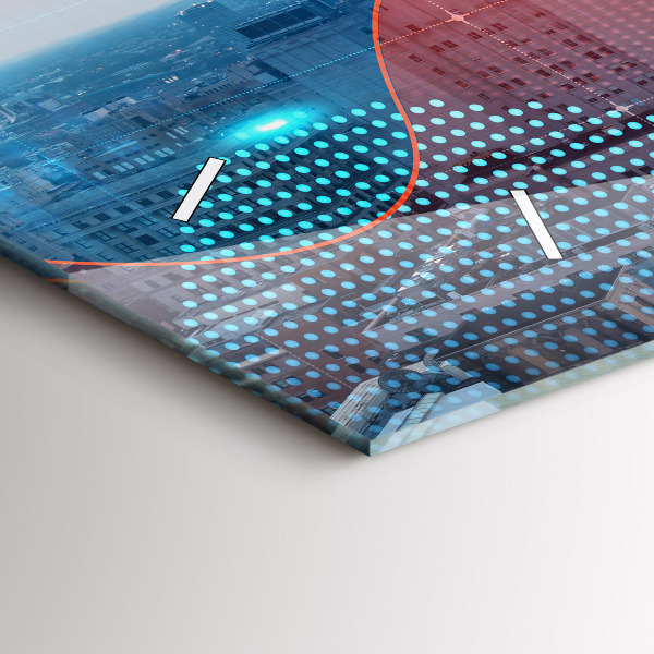 Horloge murale horizontale Gratte-ciels à Philadelphie