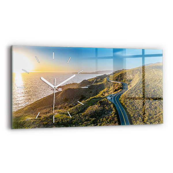 Horloge murale horizontale La route vers San Francisco