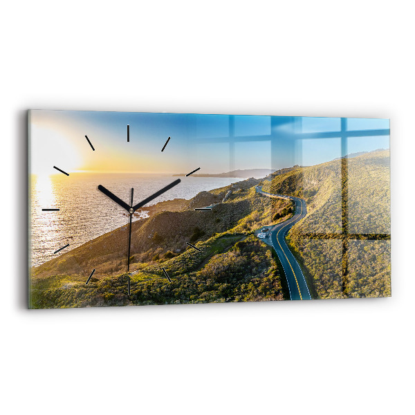 Horloge murale horizontale La route vers San Francisco
