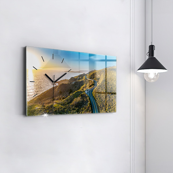Horloge murale horizontale La route vers San Francisco
