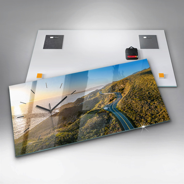 Horloge murale horizontale La route vers San Francisco