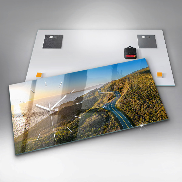 Horloge murale horizontale La route vers San Francisco