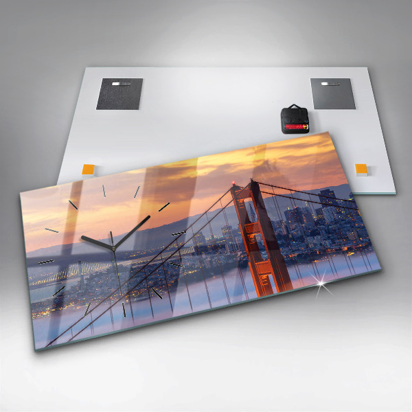 Horloge rectangulaire horizontale Pont de San Francisco