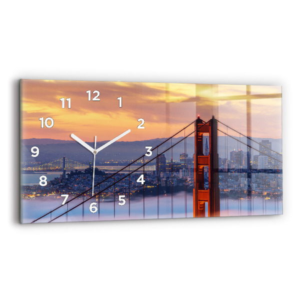 Horloge rectangulaire horizontale Pont de San Francisco
