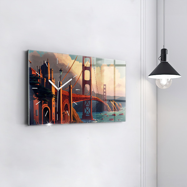 Horloge murale horizontale Pont de San Francisco