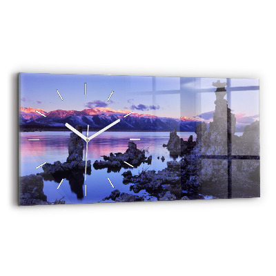 Horloge rectangulaire horizontale Lac Californie
