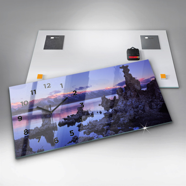 Horloge rectangulaire horizontale Lac Californie