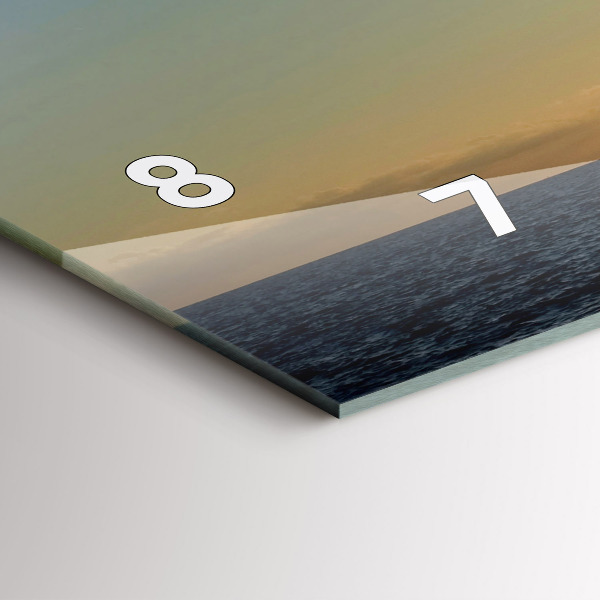 Horloge rectangulaire horizontale Danse espagnole en mer