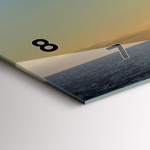 Horloge rectangulaire horizontale Danse espagnole en mer