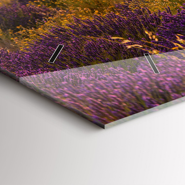 Horloge rectangulaire horizontale Prairie de lavande France