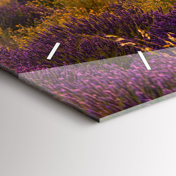 Horloge rectangulaire horizontale Prairie de lavande France