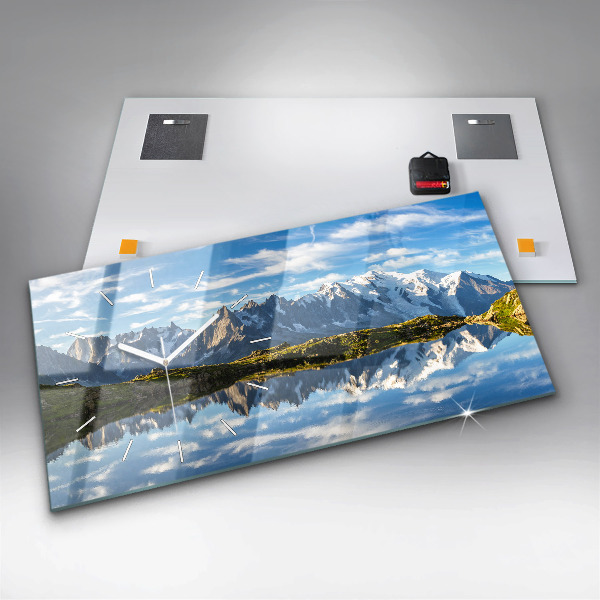 Horloge murale horizontale Vallée de Chamonix, Alpes françaises