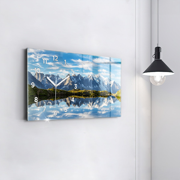 Horloge murale horizontale Vallée de Chamonix, Alpes françaises