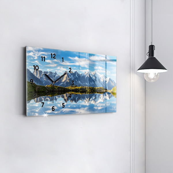 Horloge murale horizontale Vallée de Chamonix, Alpes françaises