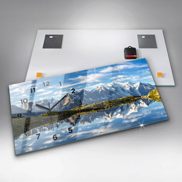 Horloge murale horizontale Vallée de Chamonix, Alpes françaises