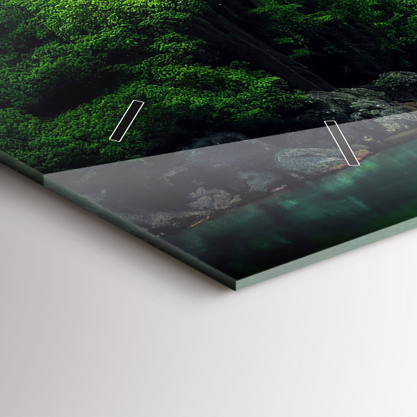 Horloge murale horizontale Le paysage naturel de la Thaïlande