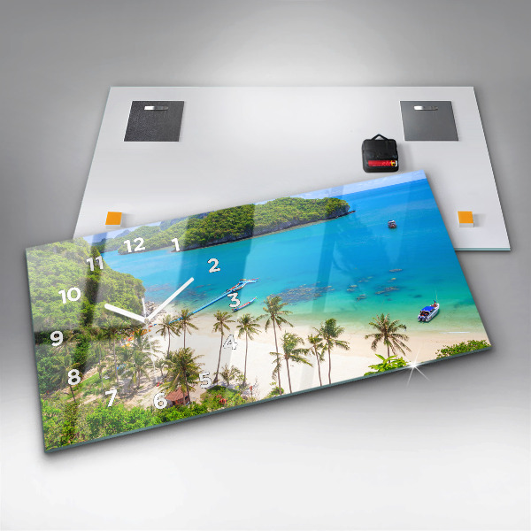 Horloge rectangulaire horizontale Parc national de Thaïlande