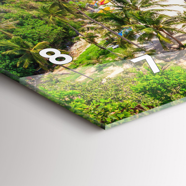 Horloge rectangulaire horizontale Parc national de Thaïlande