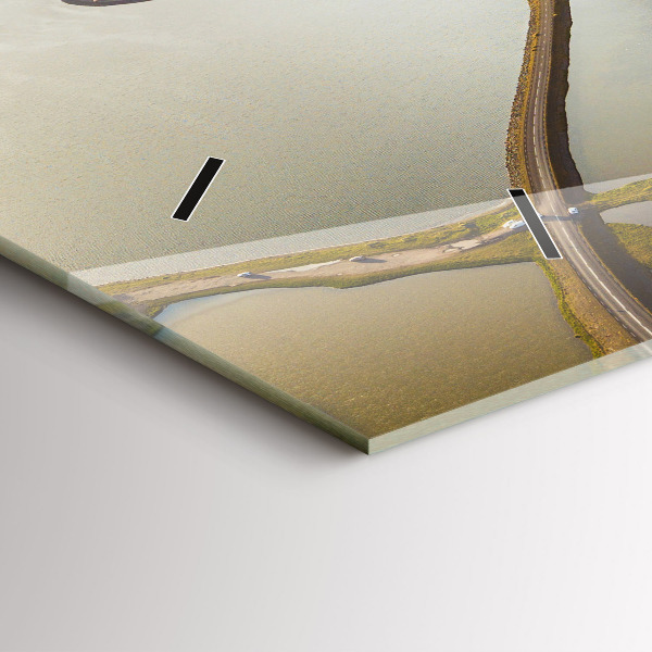 Horloge rectangulaire horizontale Route en Islande