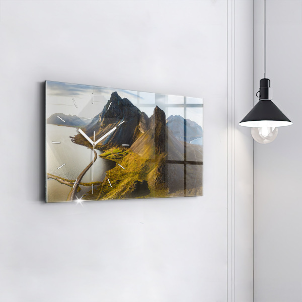Horloge rectangulaire horizontale Route en Islande