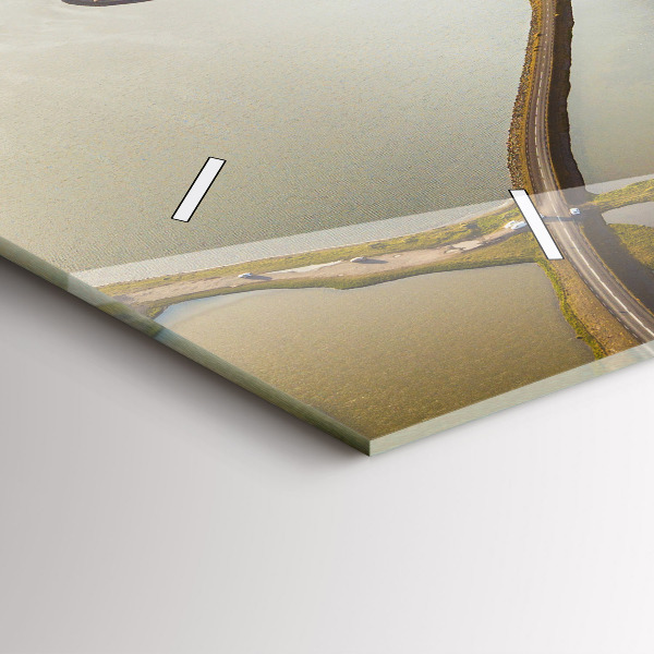 Horloge rectangulaire horizontale Route en Islande