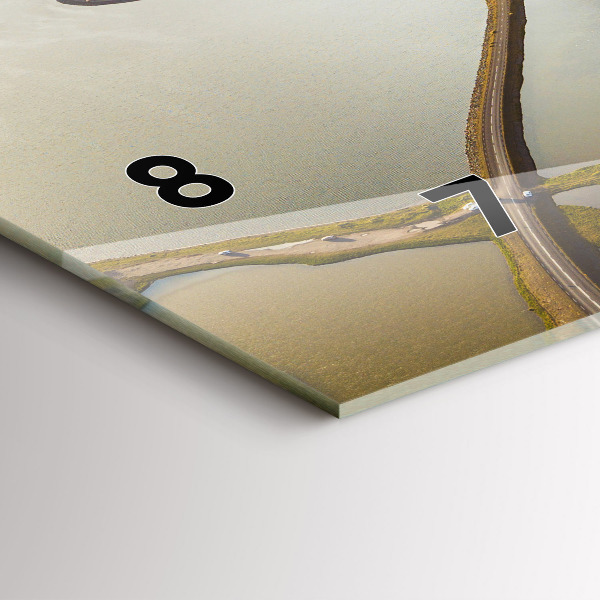 Horloge rectangulaire horizontale Route en Islande