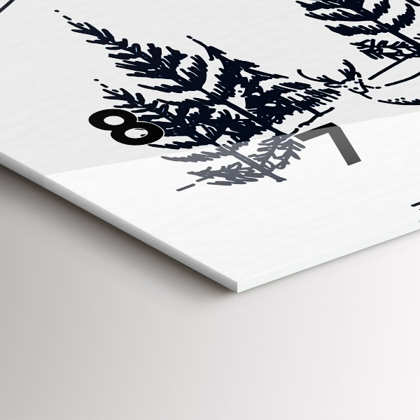 Horloge rectangulaire horizontale Ville de dessin animé