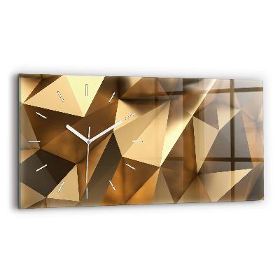 Horloge rectangulaire horizontale Texture géométrique