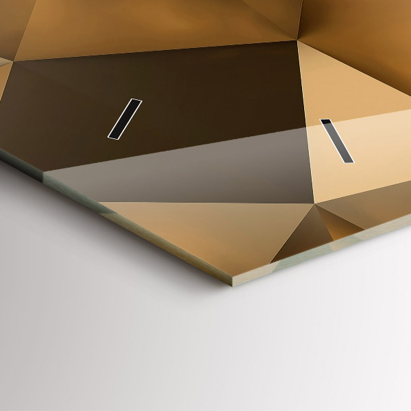 Horloge rectangulaire horizontale Texture géométrique