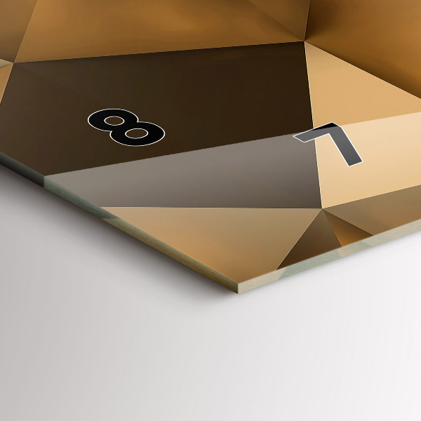 Horloge rectangulaire horizontale Texture géométrique