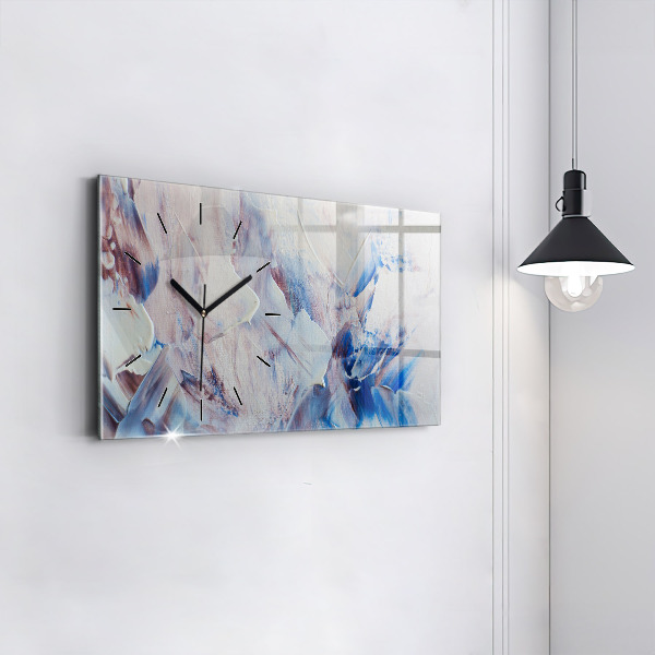 Horloge rectangulaire horizontale Texture de peinture abstraite