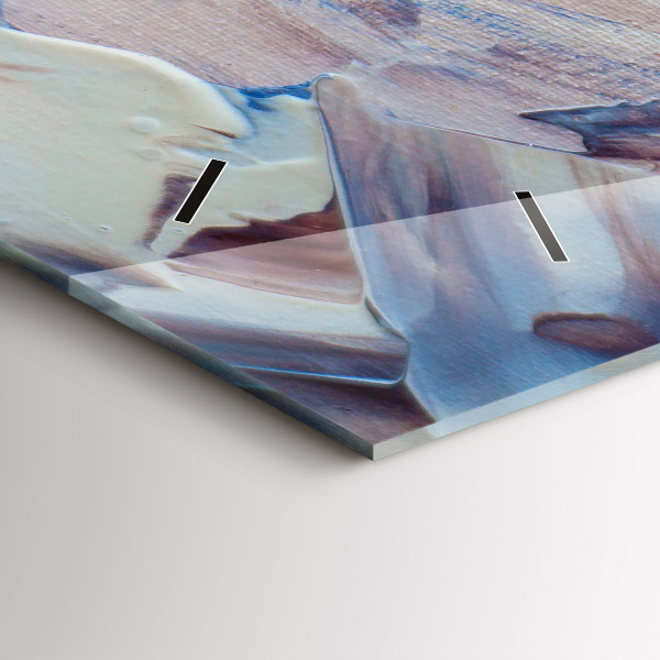 Horloge rectangulaire horizontale Texture de peinture abstraite