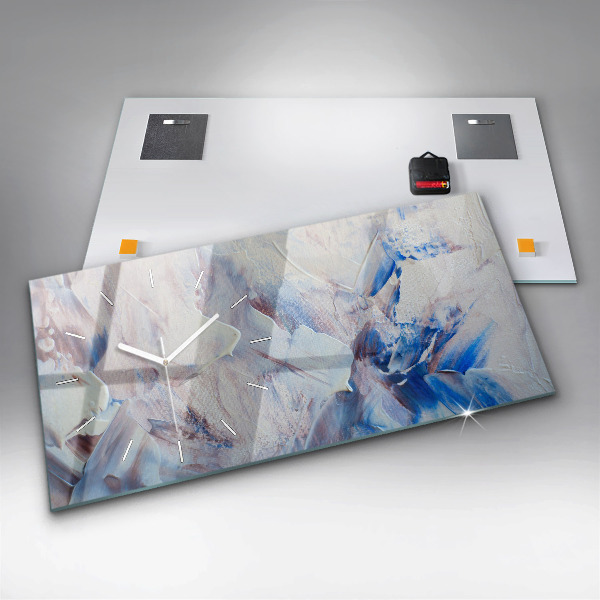 Horloge rectangulaire horizontale Texture de peinture abstraite