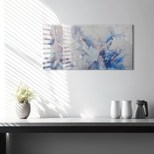 Horloge rectangulaire horizontale Texture de peinture abstraite