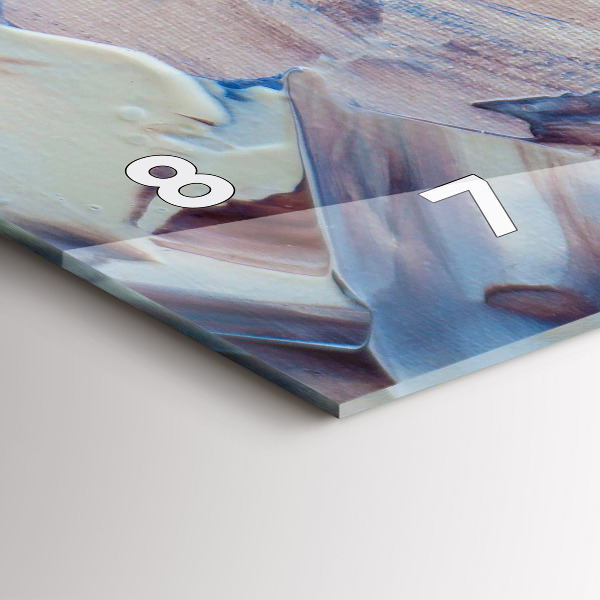 Horloge rectangulaire horizontale Texture de peinture abstraite