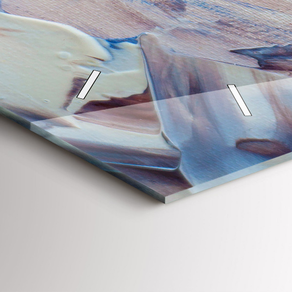 Horloge rectangulaire horizontale Texture de peinture abstraite