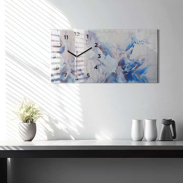 Horloge rectangulaire horizontale Texture de peinture abstraite