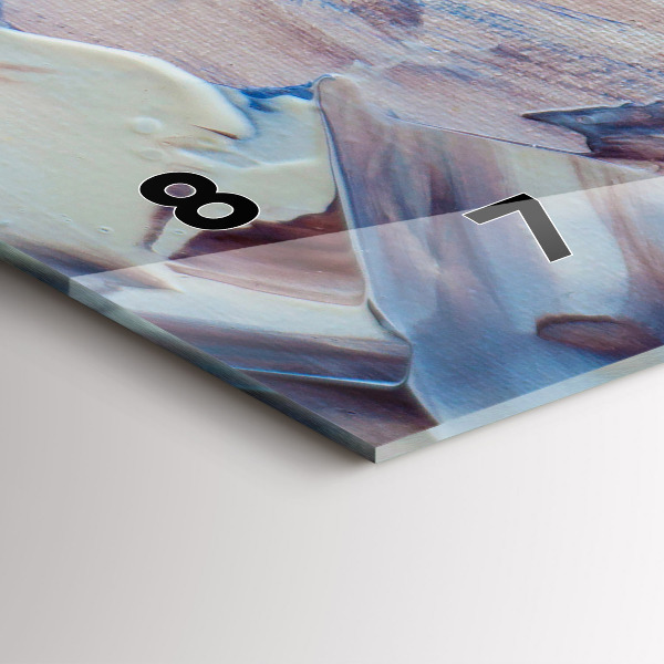 Horloge rectangulaire horizontale Texture de peinture abstraite