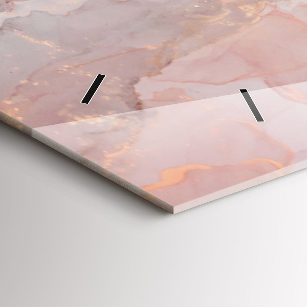 Horloge murale horizontale Texture de marbre