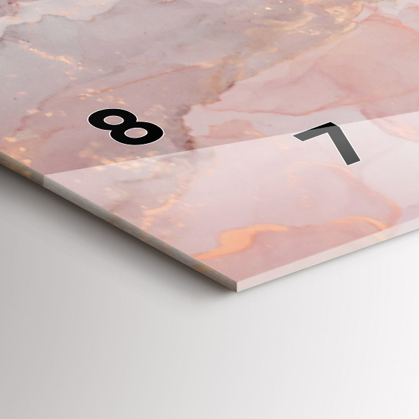 Horloge murale horizontale Texture de marbre