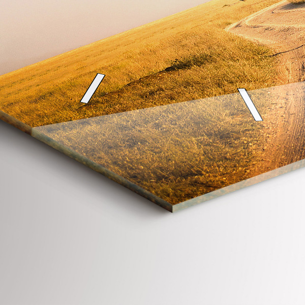 Horloge rectangulaire horizontale Paysage africain