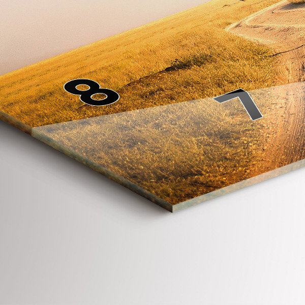 Horloge rectangulaire horizontale Paysage africain