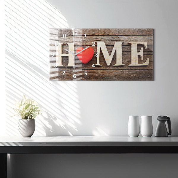 Horloge rectangulaire horizontale 'La maison de l''inscription'