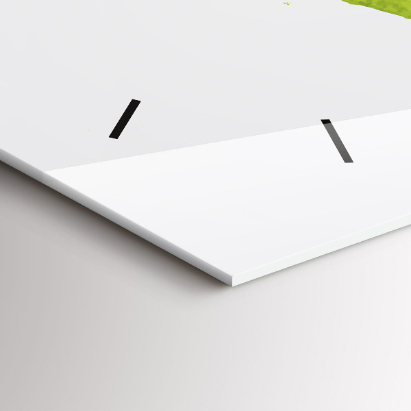 Horloge rectangulaire horizontale 'Carte du monde à l''aquarelle'