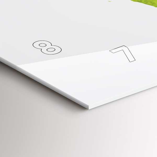 Horloge rectangulaire horizontale 'Carte du monde à l''aquarelle'