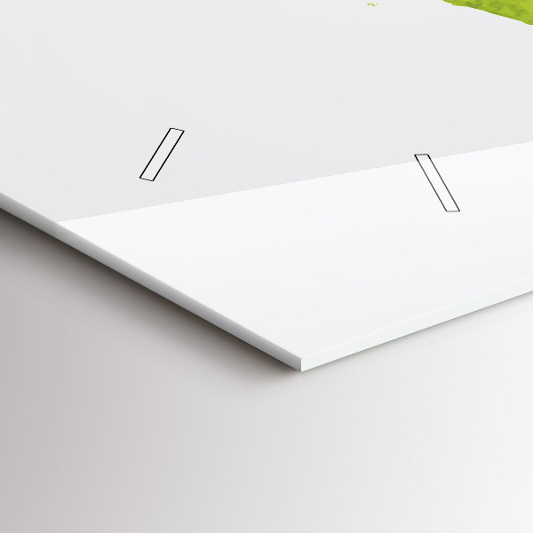 Horloge rectangulaire horizontale 'Carte du monde à l''aquarelle'