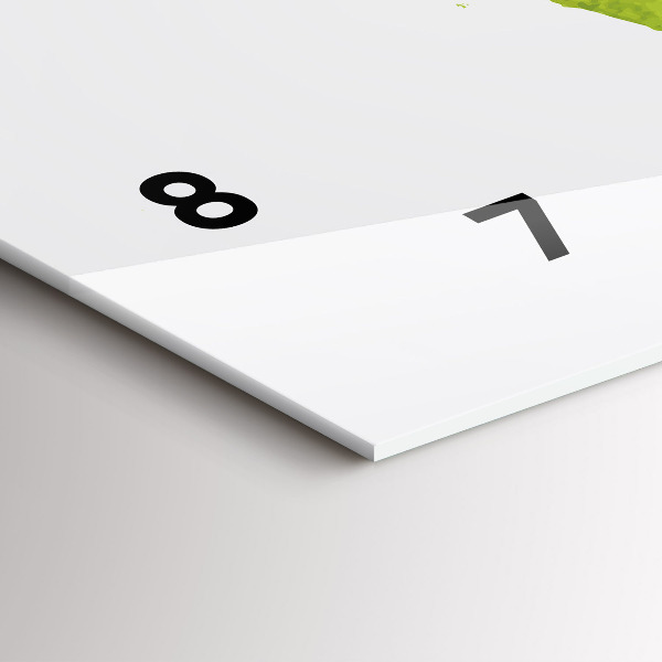 Horloge rectangulaire horizontale 'Carte du monde à l''aquarelle'